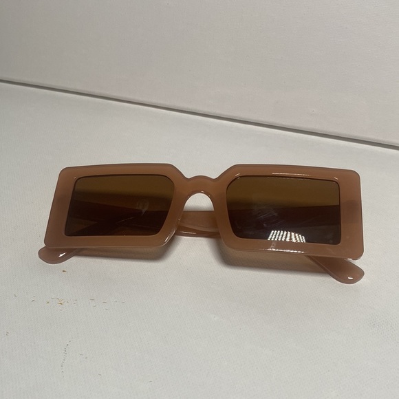Men Square Shaped Frame Fashion Brown SHEIN Sunglasses - Picture 5 of 5